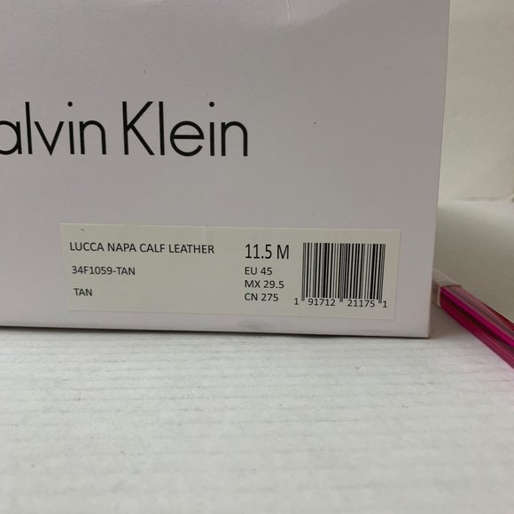 Calvin Klein Men's Lucca Leather Dress Shoes - Picture 15 of 15